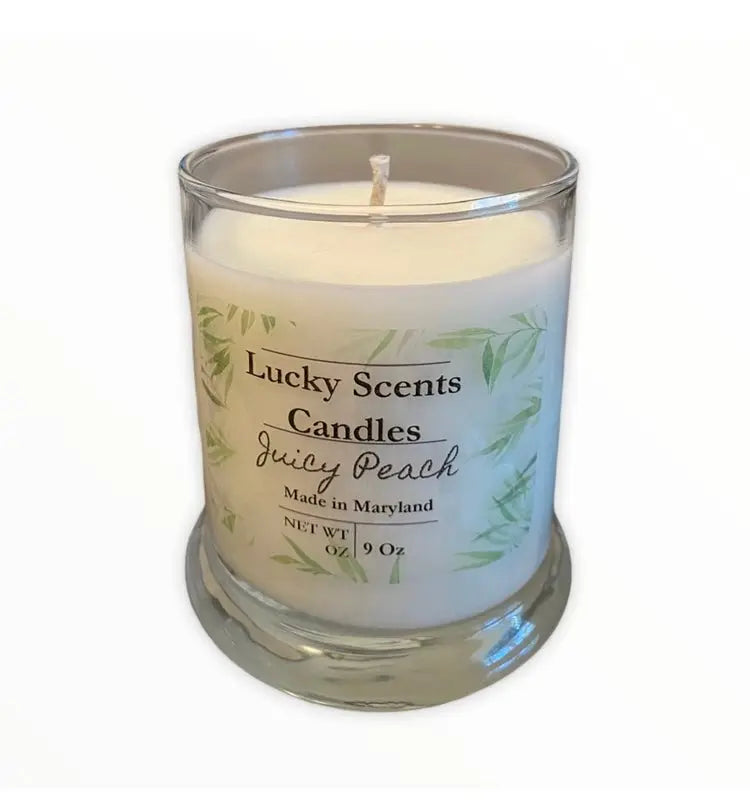 Glass Natural Soy Wax Candle