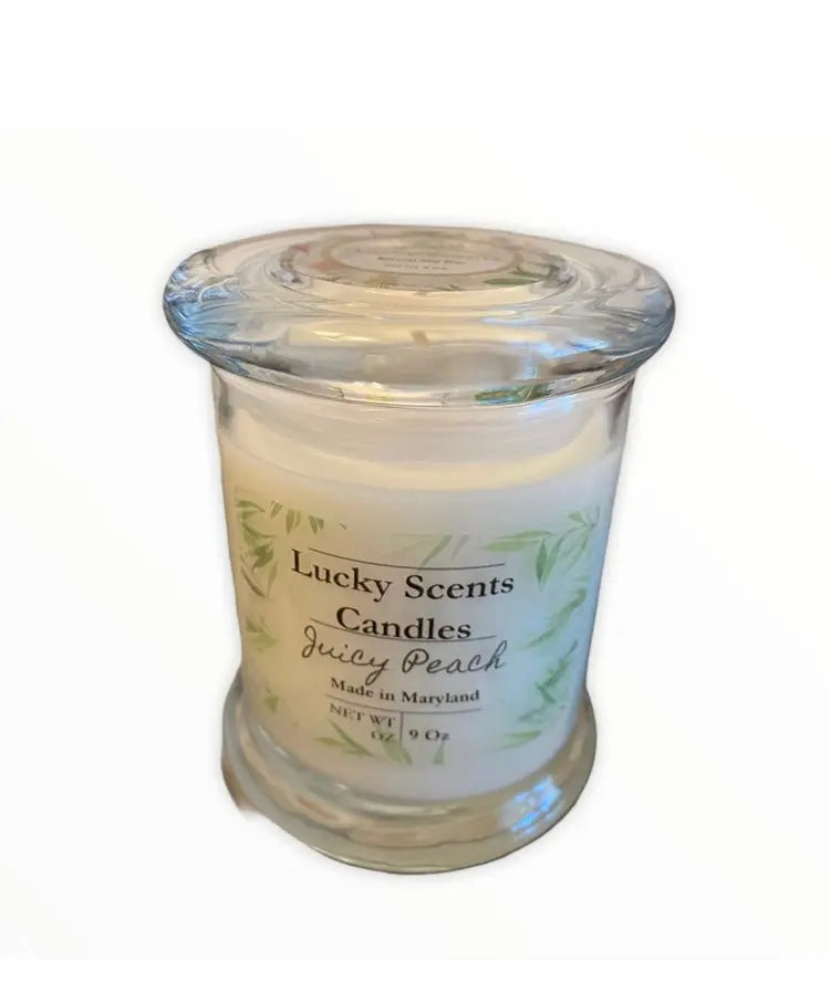 Glass Natural Soy Wax Candle