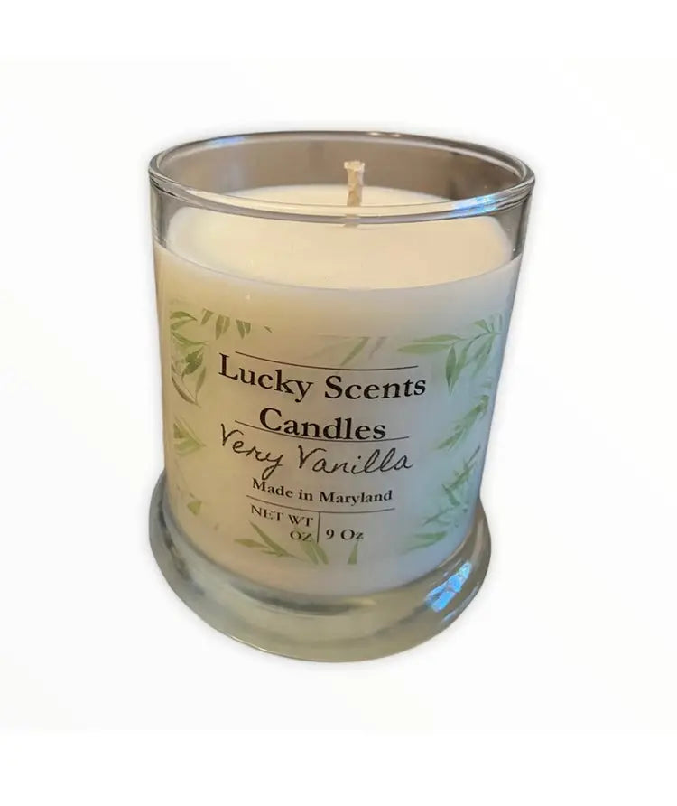 Glass Natural Soy Wax Candle