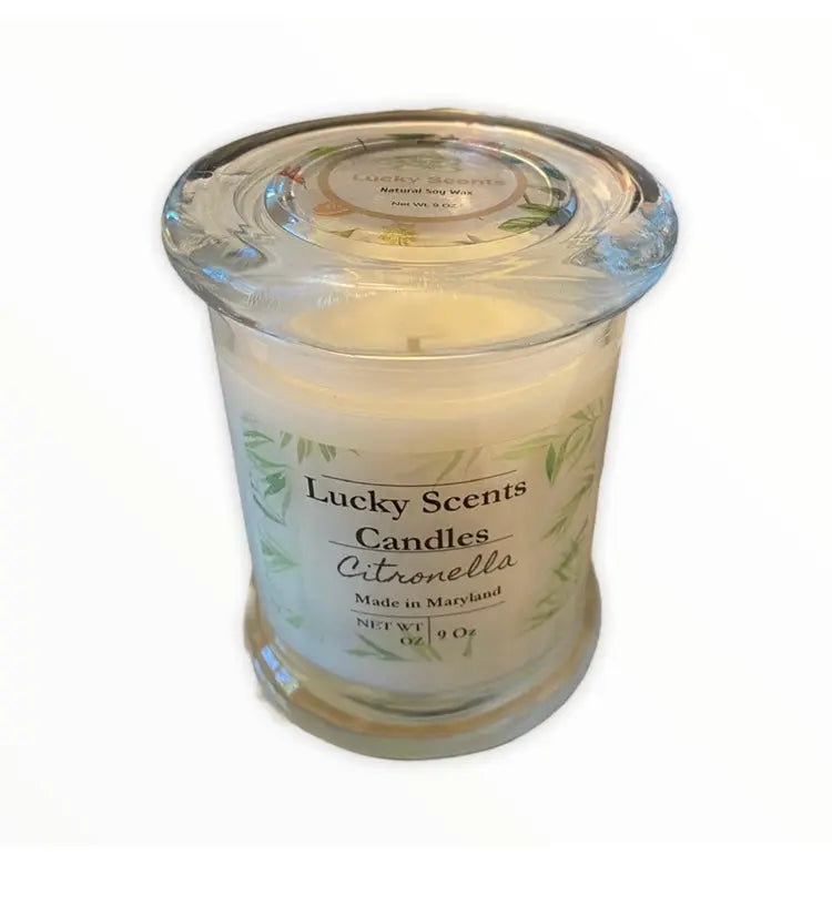 Glass Natural Soy Wax Candle