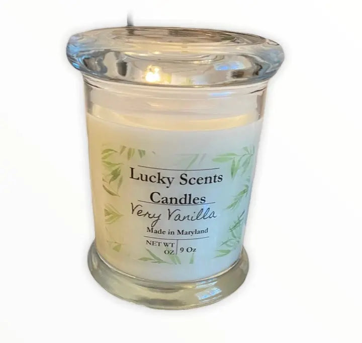 Glass Natural Soy Wax Candle
