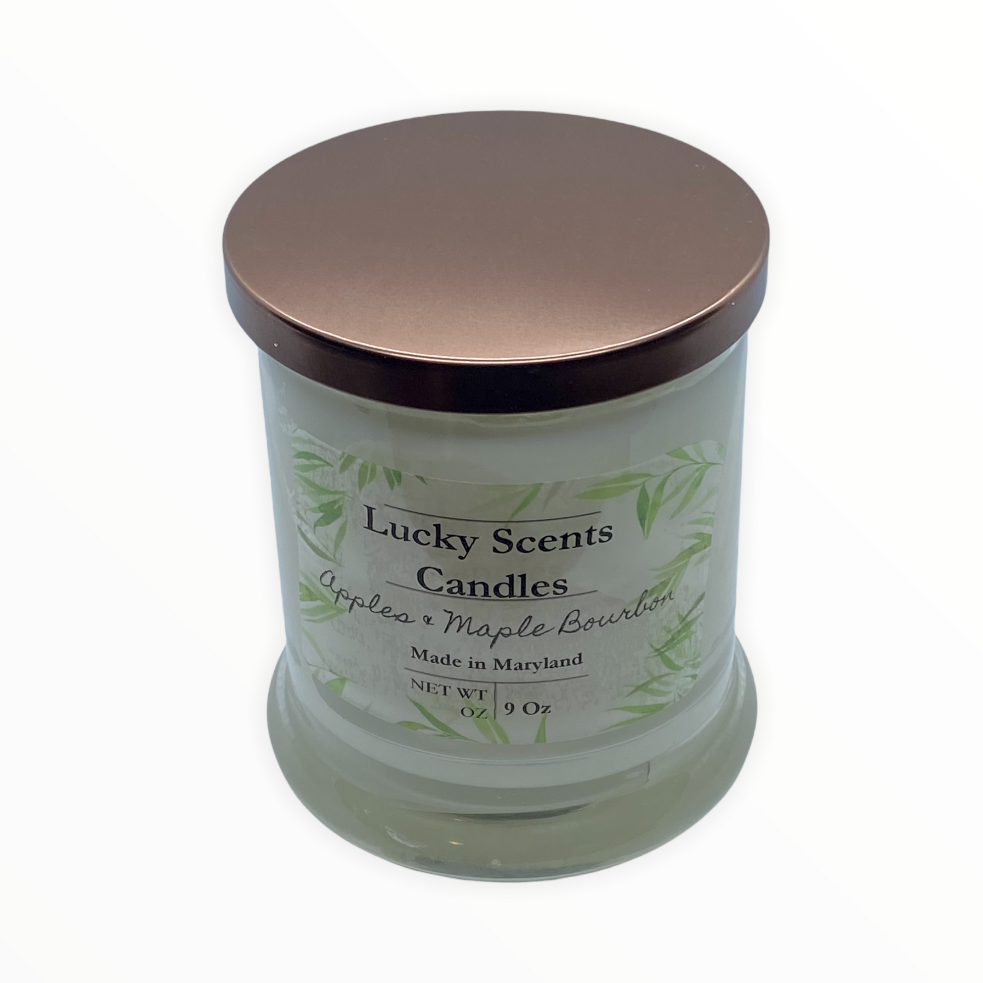 Glass Soy Wax Candle 9 oz - Lucky Scents